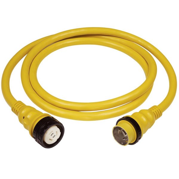 Marinco 50A 125V Shore Power Cable - 25' - Yellow 6153SPP-25